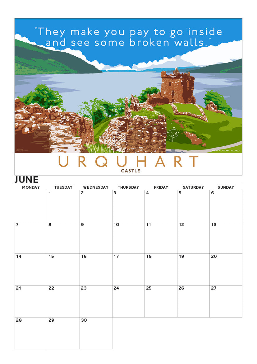 Overrated Scotland – A4 calendar 2027