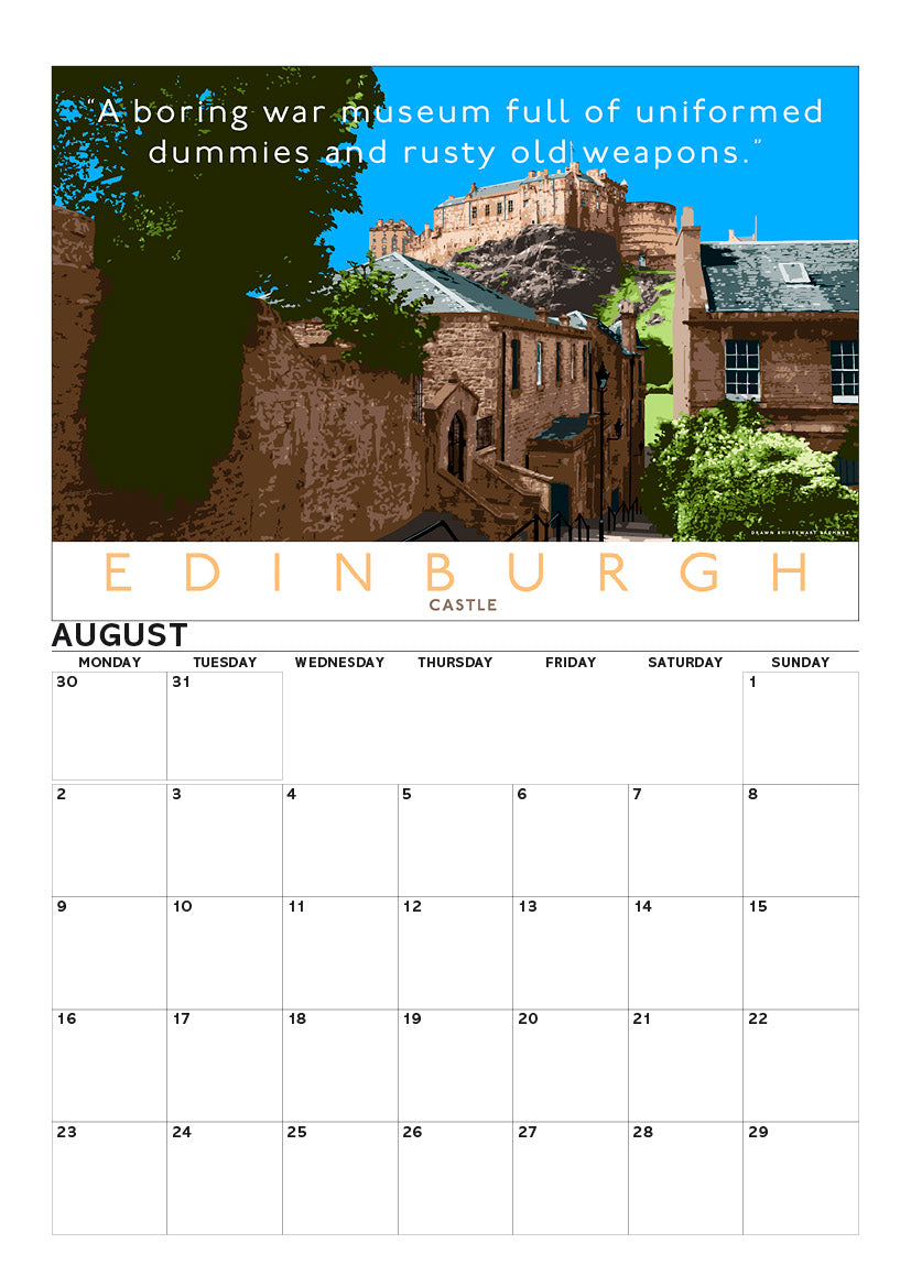 Overrated Scotland – A4 calendar 2027
