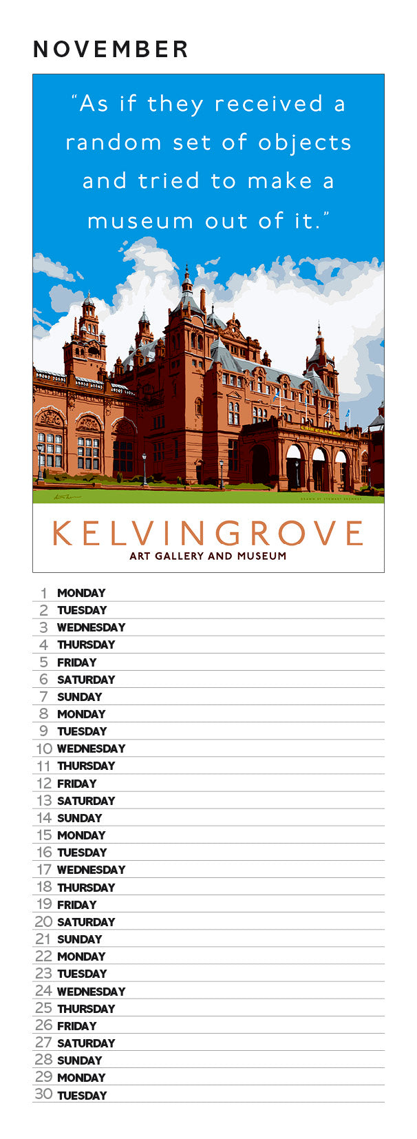 Overrated Scotland – slimline calendar 2027