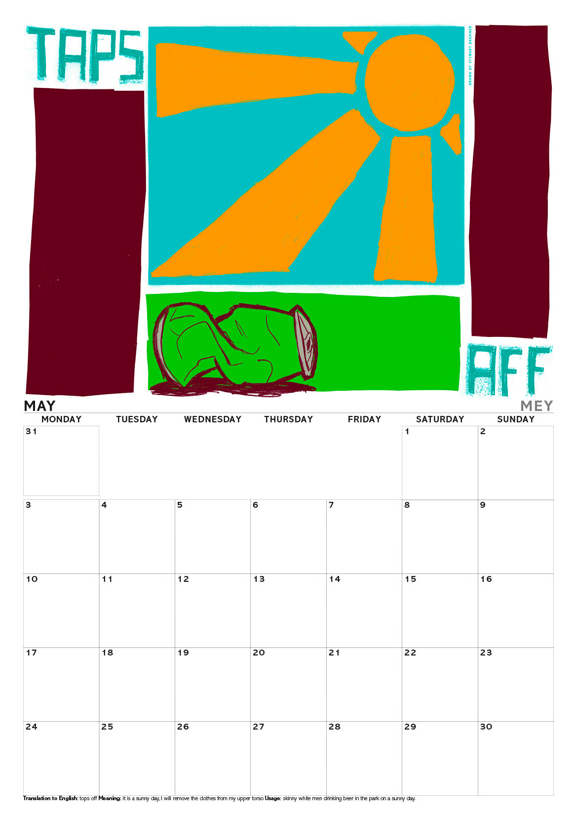 Scots sayings – A3 calendar 2027
