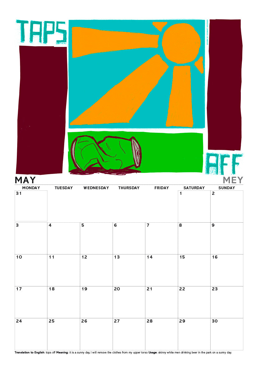 Scots sayings – A4 calendar 2027
