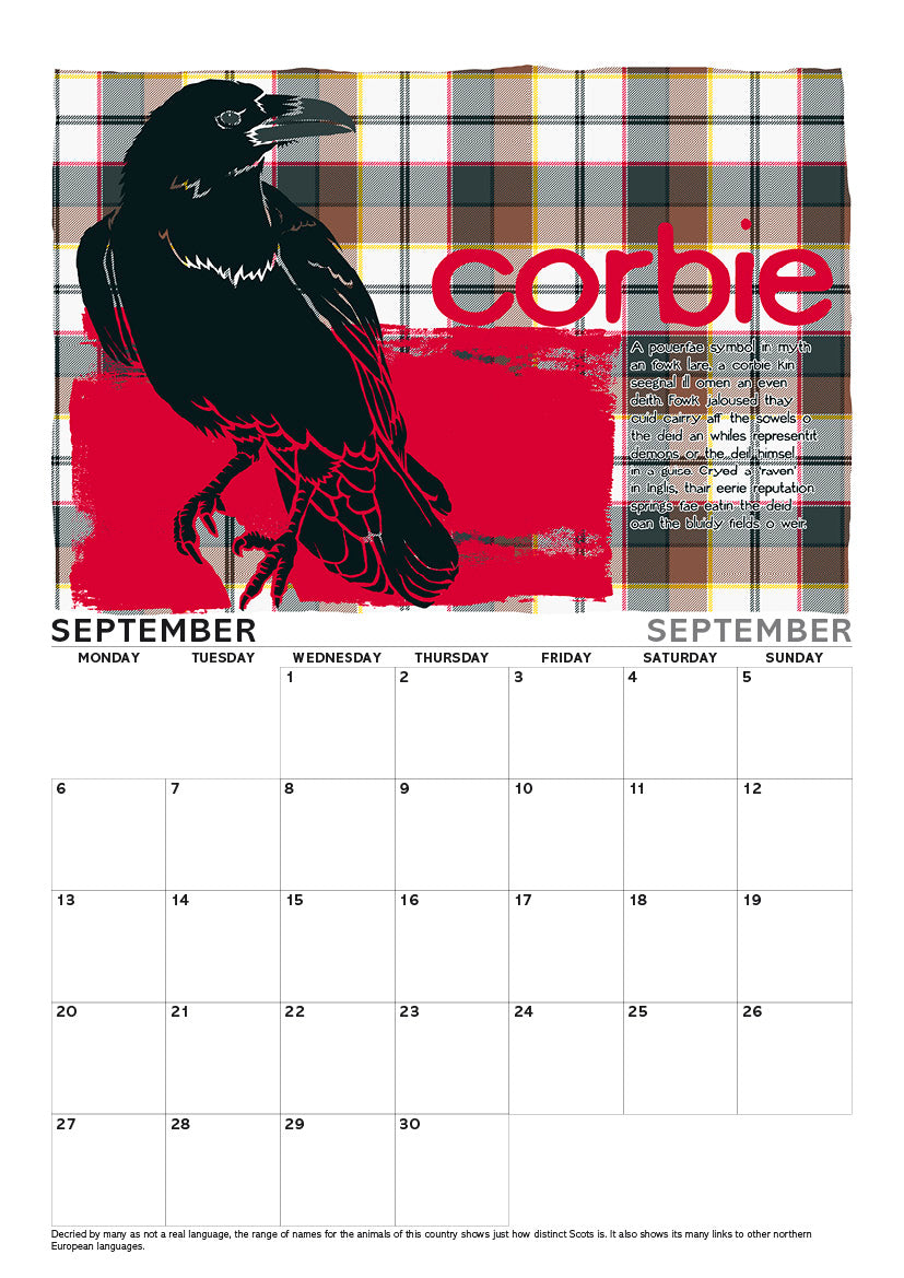 Scottish culture – A4 calendar 2027