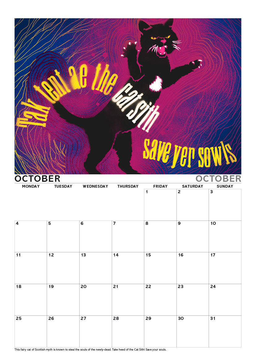 Scottish culture – A4 calendar 2027