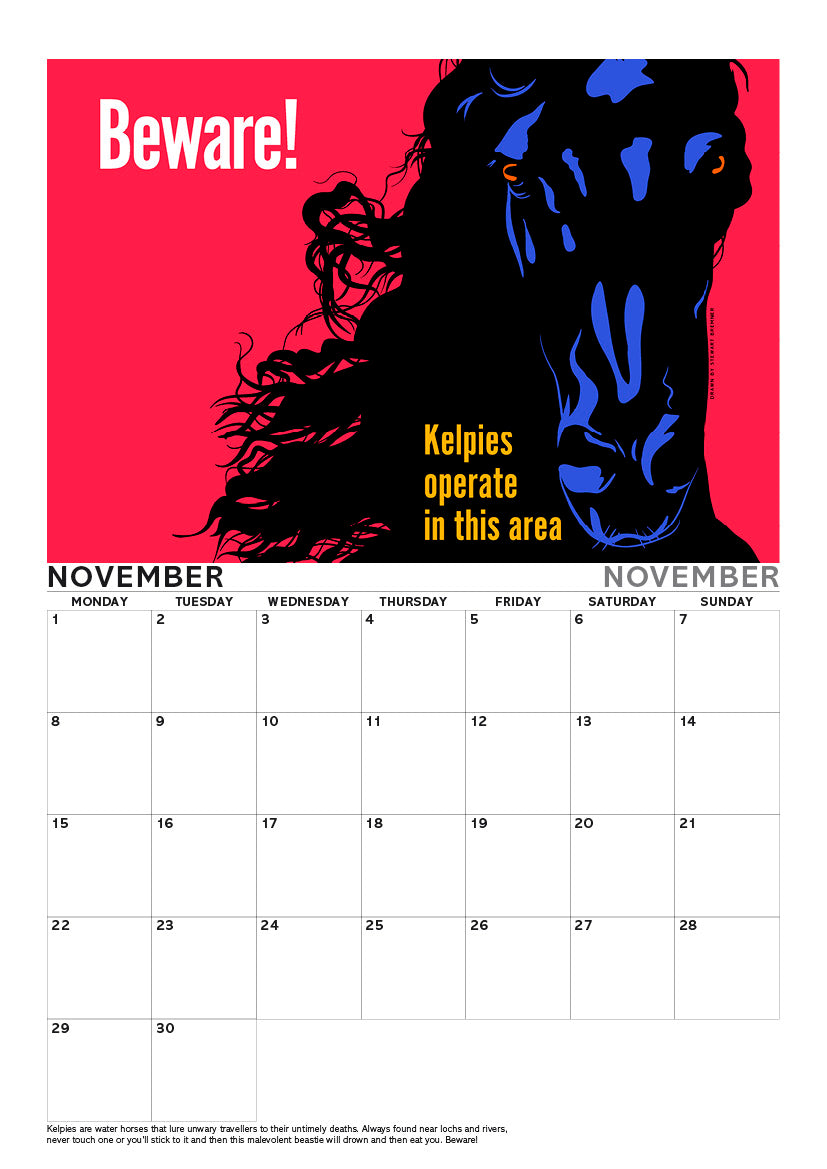 Scottish culture – A4 calendar 2027