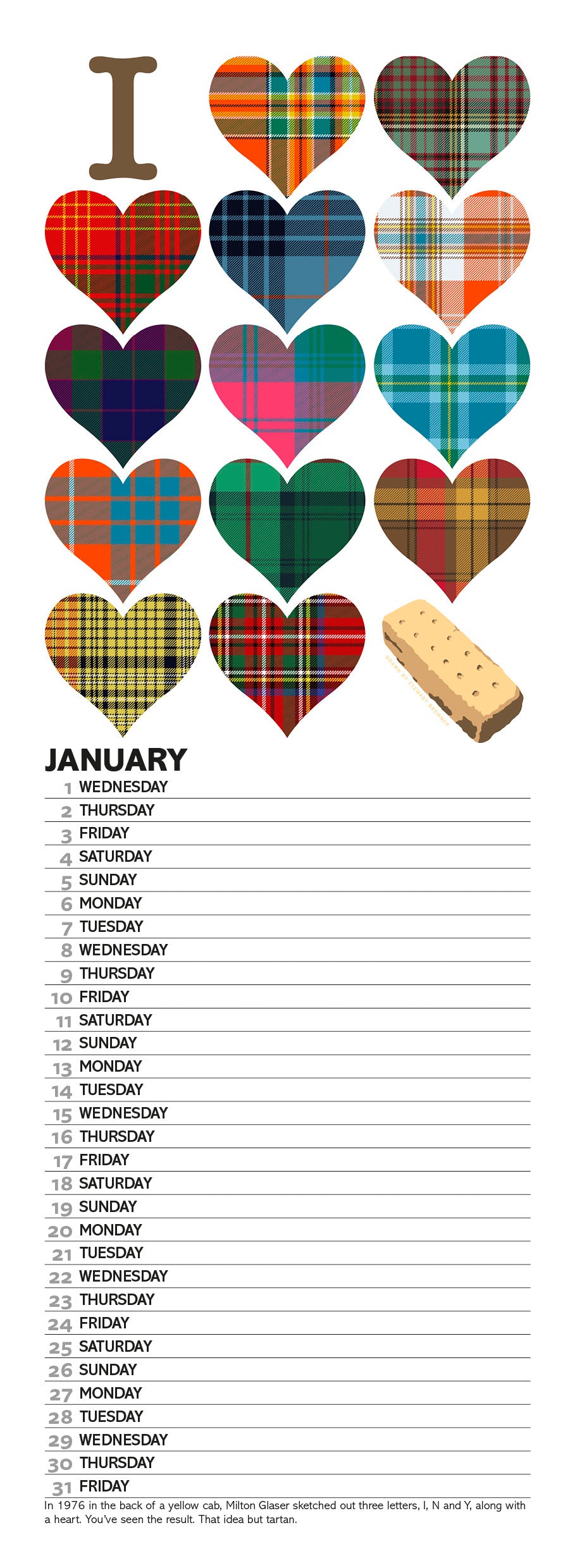 Scottish culture – 2025 slimline calendar