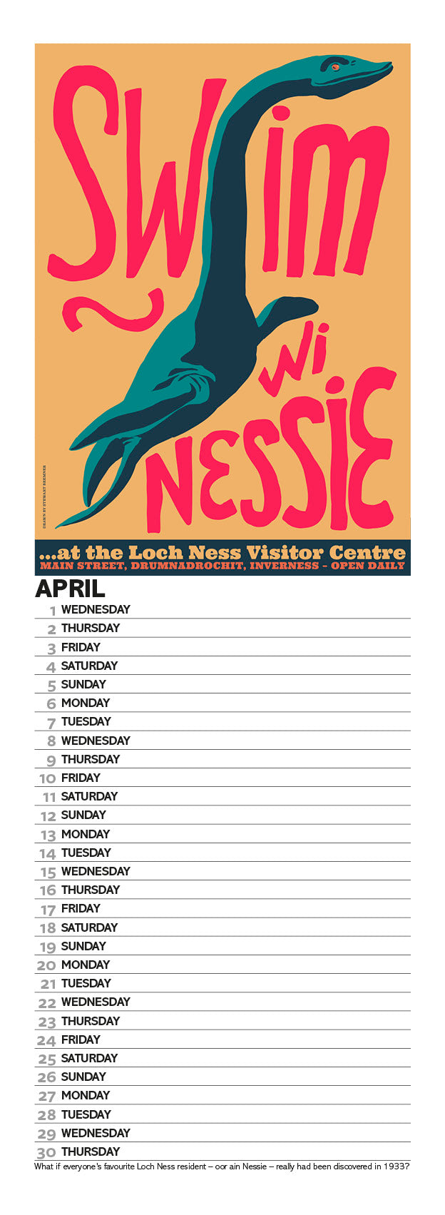 Scottish culture – 2026 slimline calendar