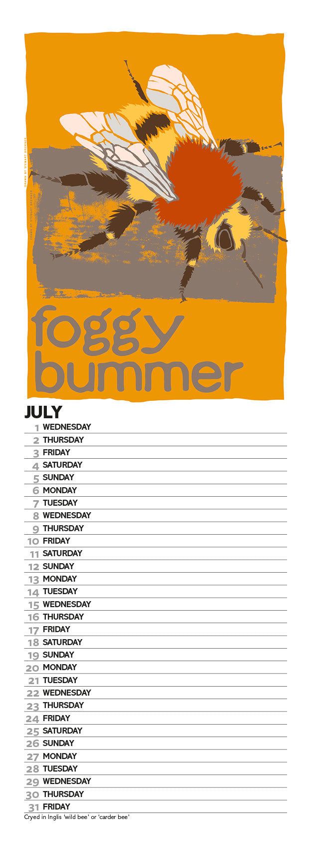 Scottish culture – 2026 slimline calendar