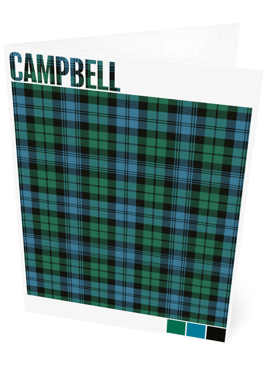 Campbell Ancient tartan – set of two cards