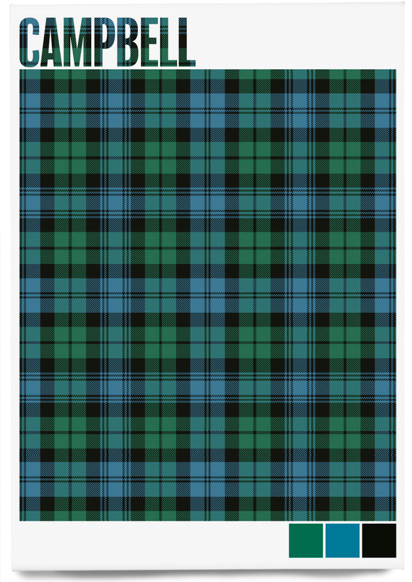 Campbell Ancient tartan – magnet