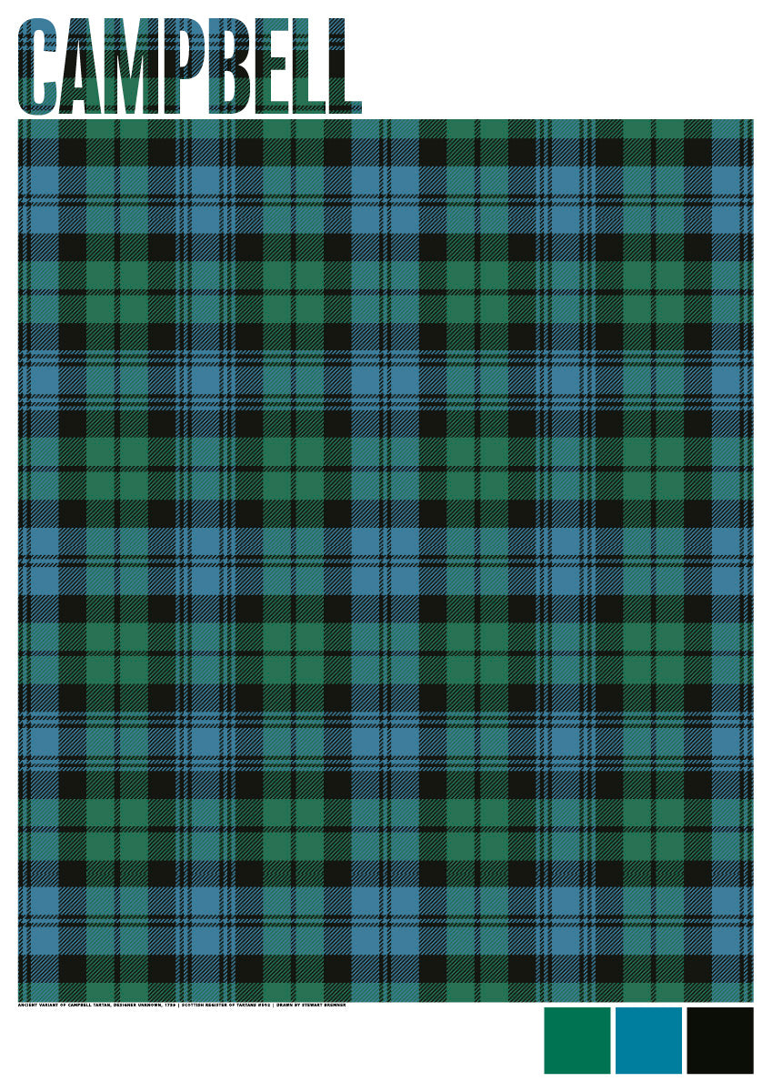 Campbell Ancient tartan – poster