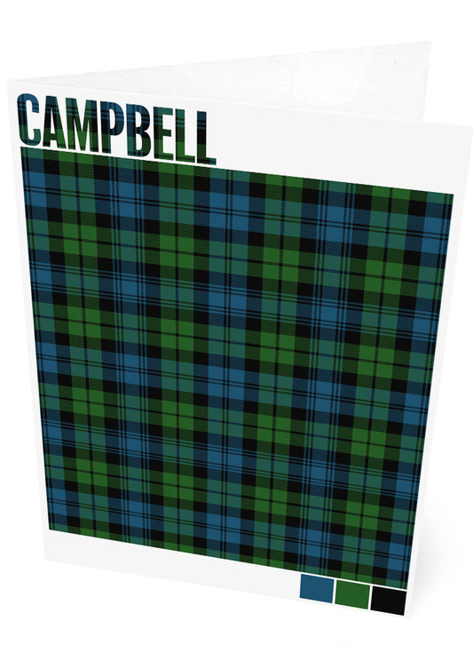 Campbell Modern tartan – set of two cards