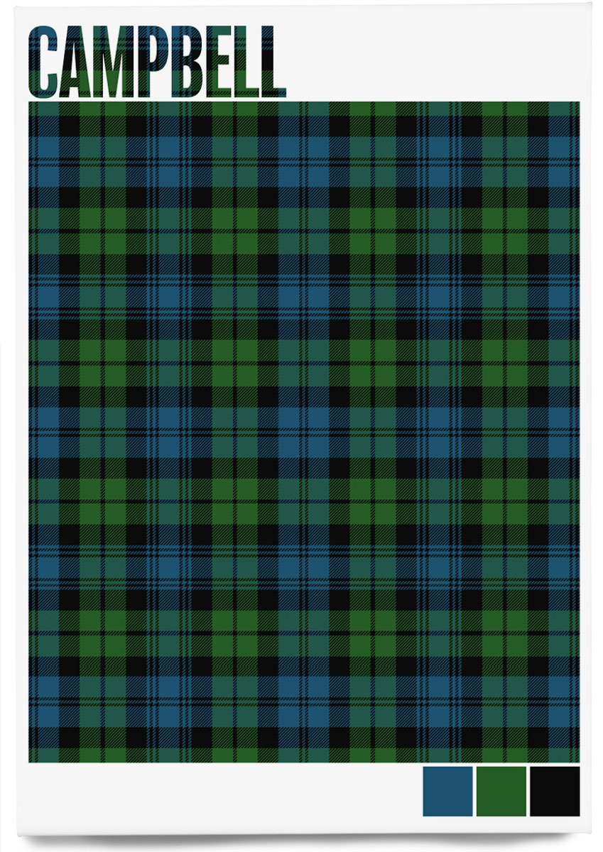 Campbell Modern tartan – magnet