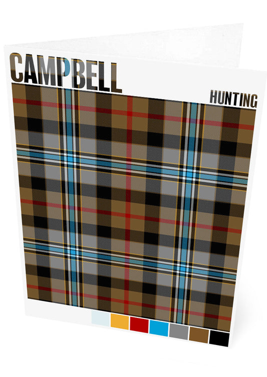 Campbell Hunting Modern tartan – set of two cards