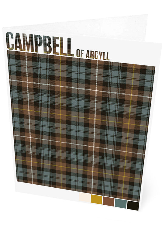 Campbell of Argyll Weathered tartan – set of two cards