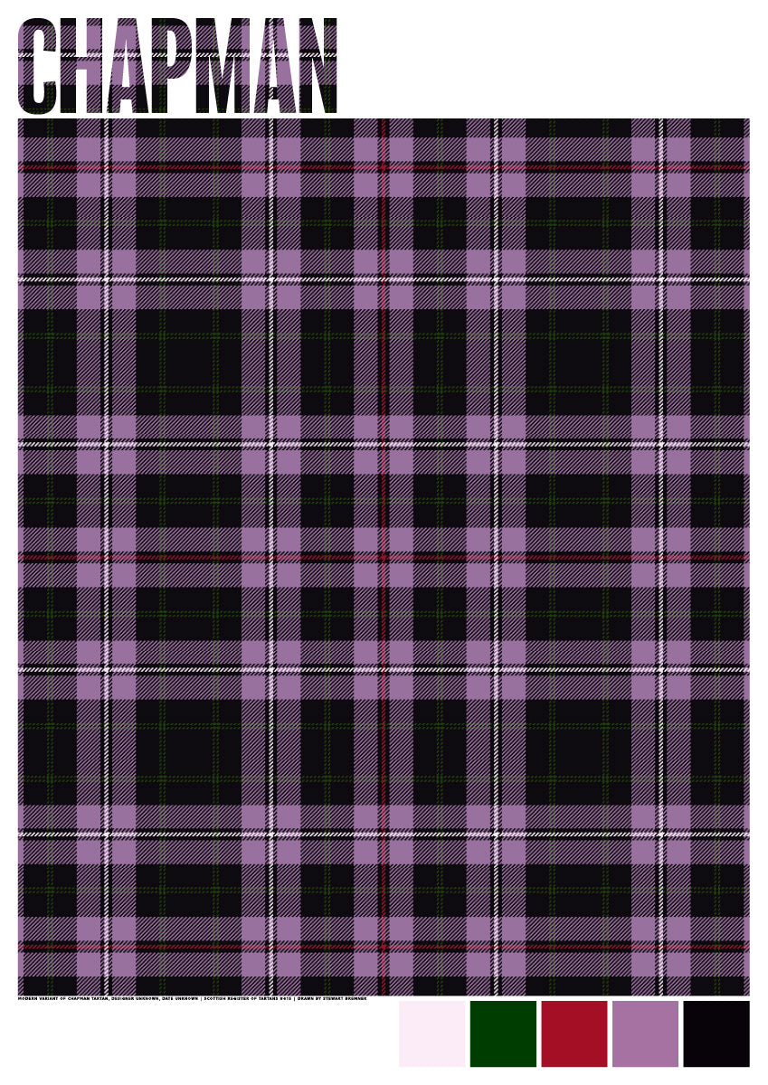 Chapman Modern tartan – giclée print