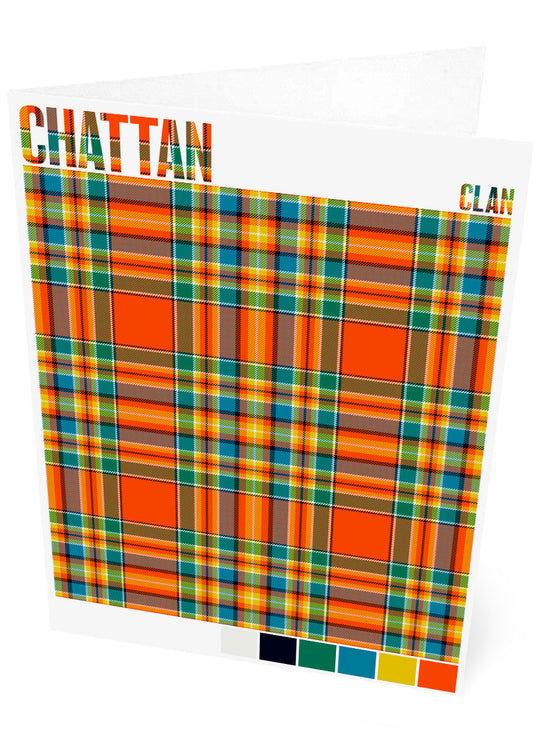 Chattan Clan Ancient tartan – set of two cards