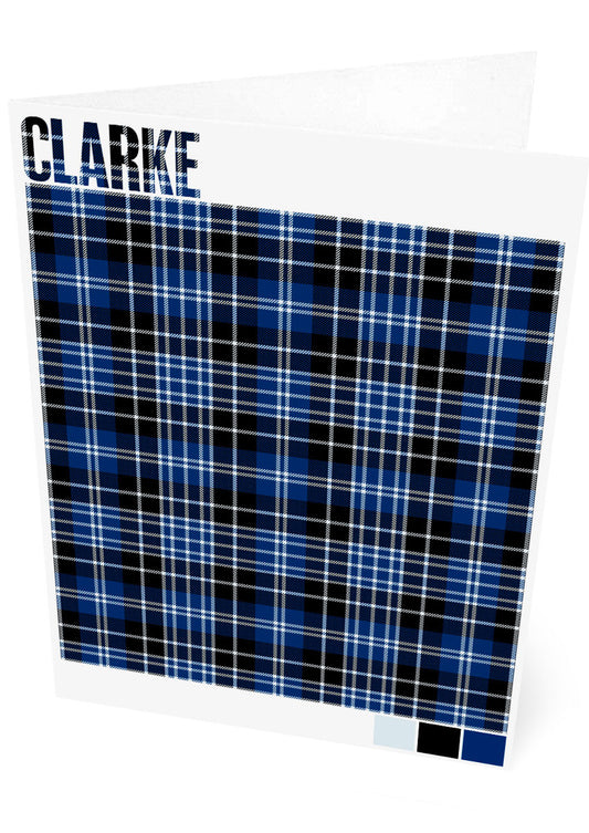 Clarke Modern tartan – set of two cards