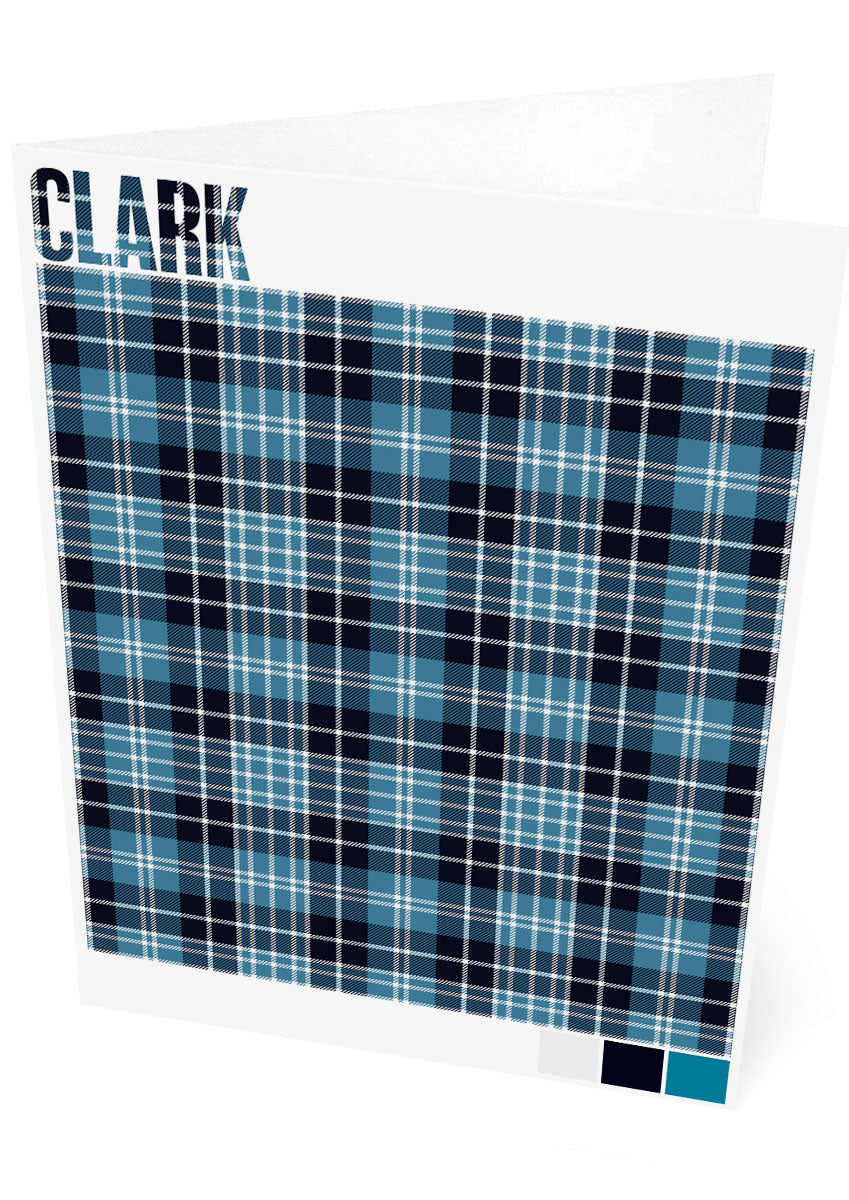 Clark Ancient tartan – set of two cards