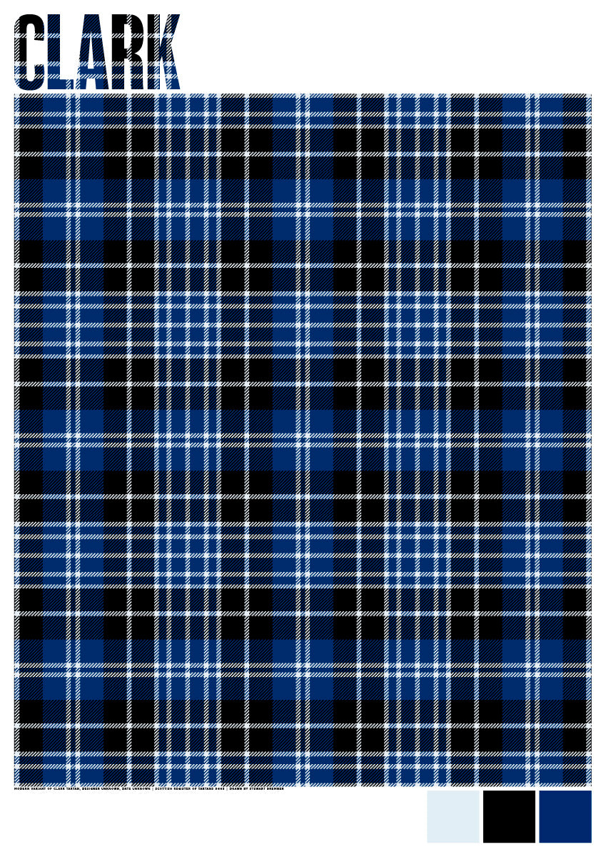 Clark Modern tartan – giclée print