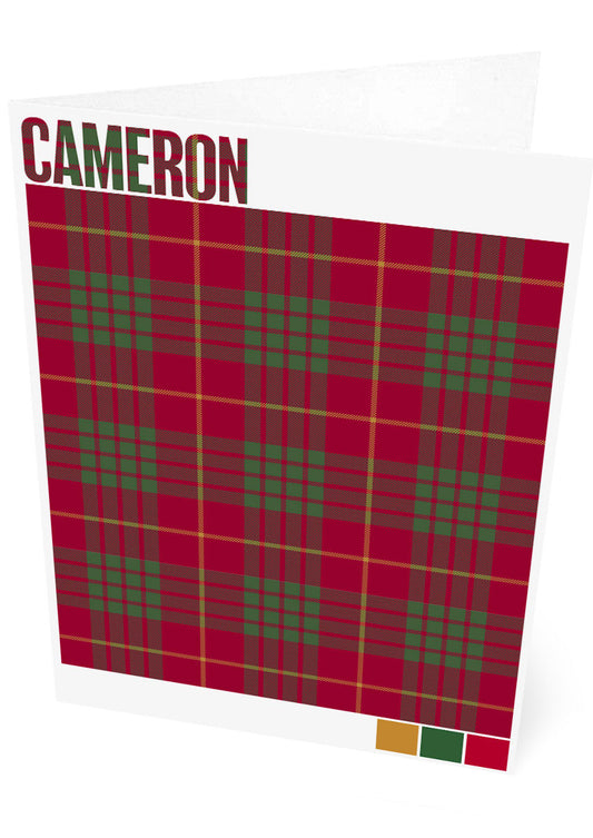 Cameron Muted tartan – set of two cards