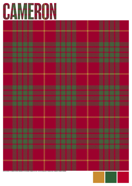 Cameron Muted tartan – giclée print