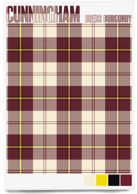 Cunningham Dress Burgundy Modern tartan – magnet