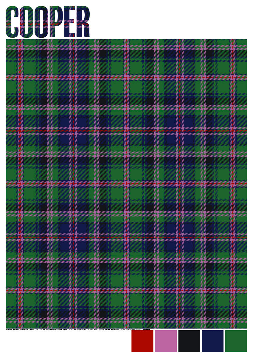 Cooper Modern tartan – poster