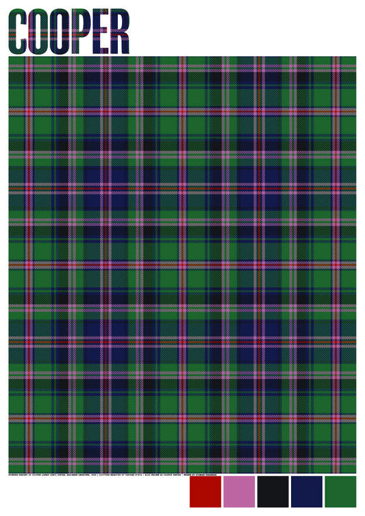 Cooper Modern tartan – giclée print