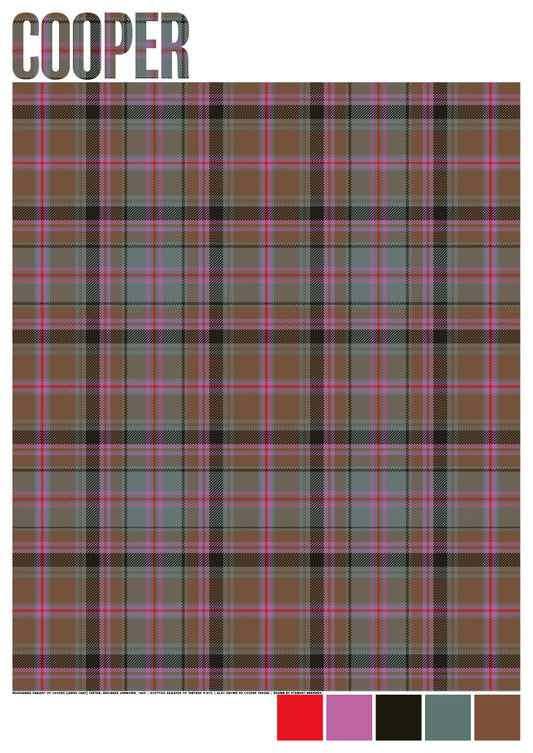 Cooper Weathered tartan – giclée print