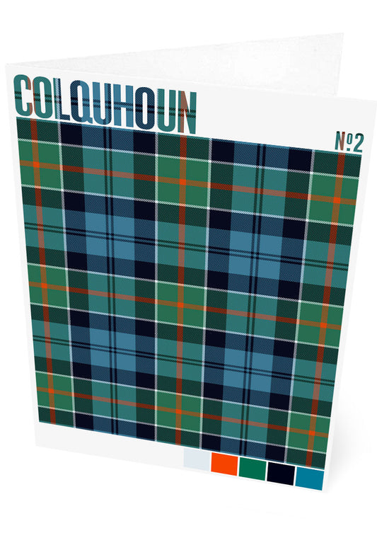 Colquhoun #2 Ancient tartan – set of two cards