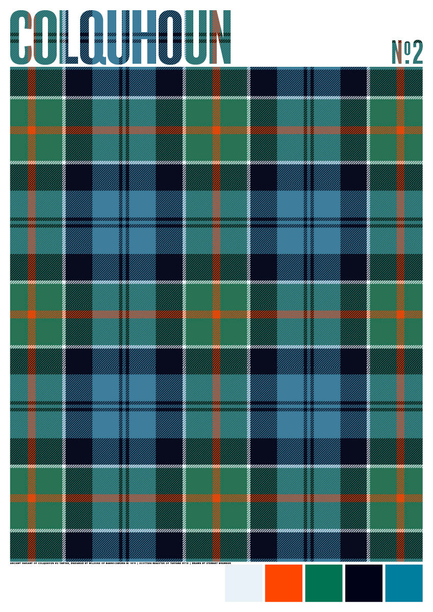 Colquhoun #2 Ancient tartan – poster