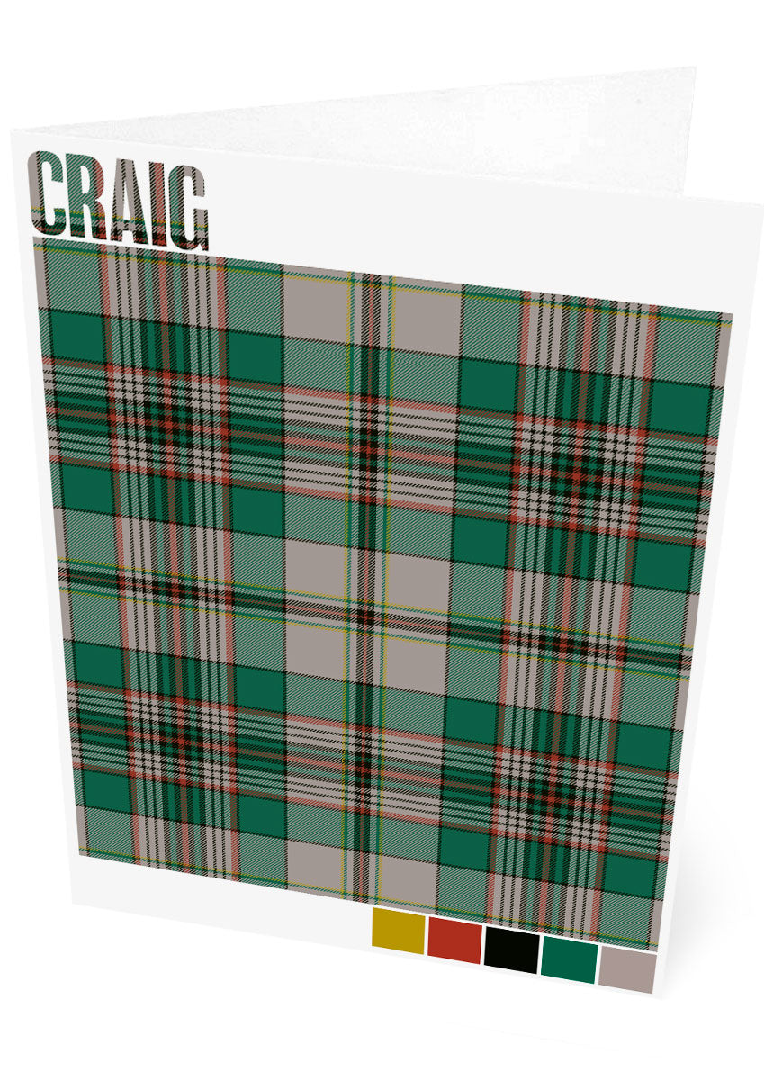 Craig Ancient tartan – set of two cards