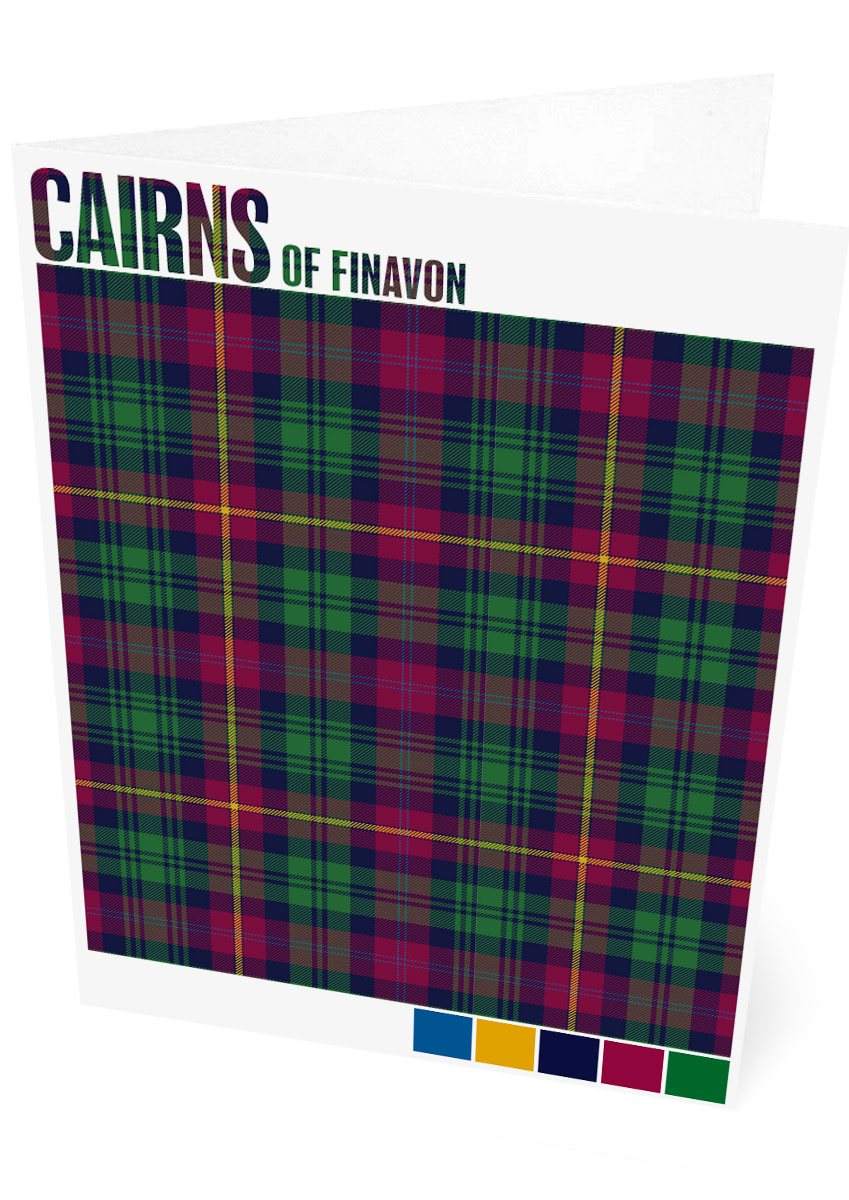 Cairns of Finavon Modern tartan – set of two cards