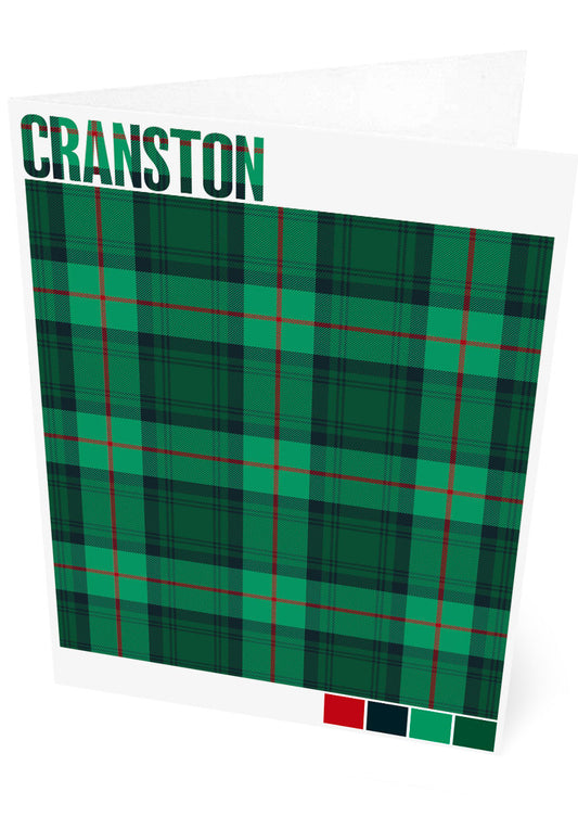 Cranston Modern tartan – set of two cards