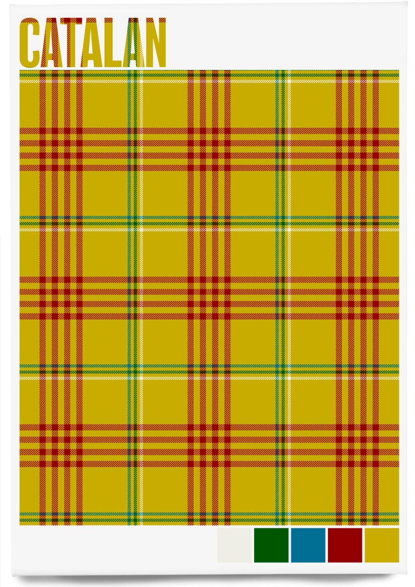 Catalan Modern tartan – magnet