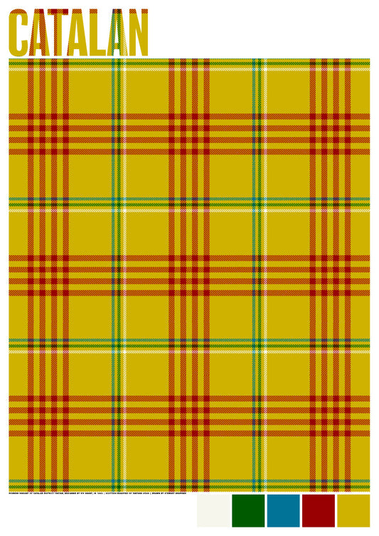 Catalan Modern tartan – giclée print