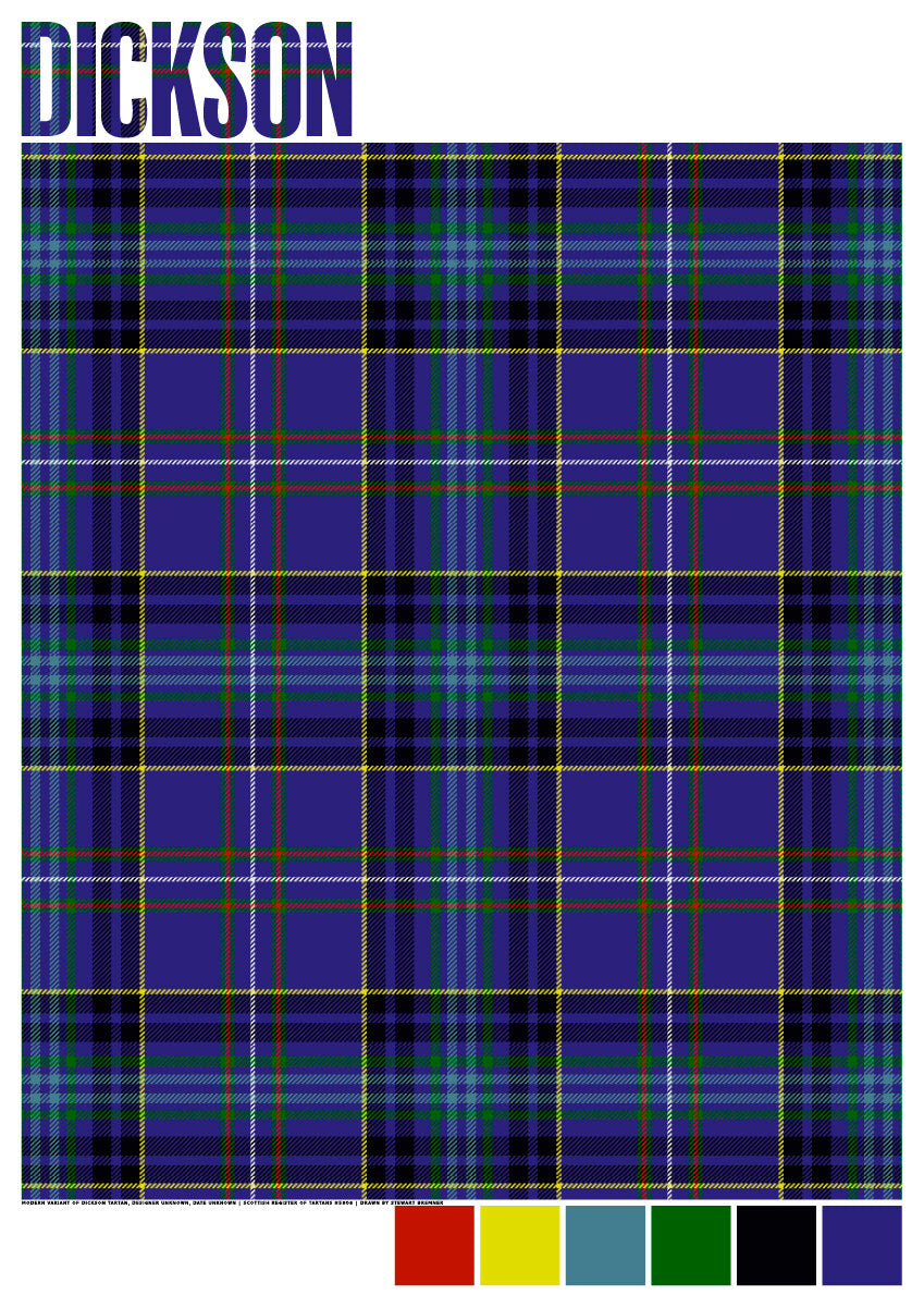 Dickson Modern tartan – poster