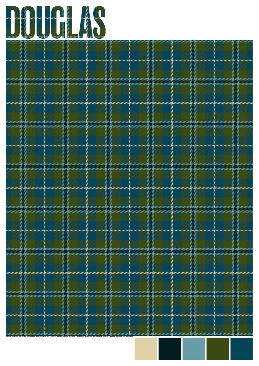 Douglas Muted tartan – giclée print