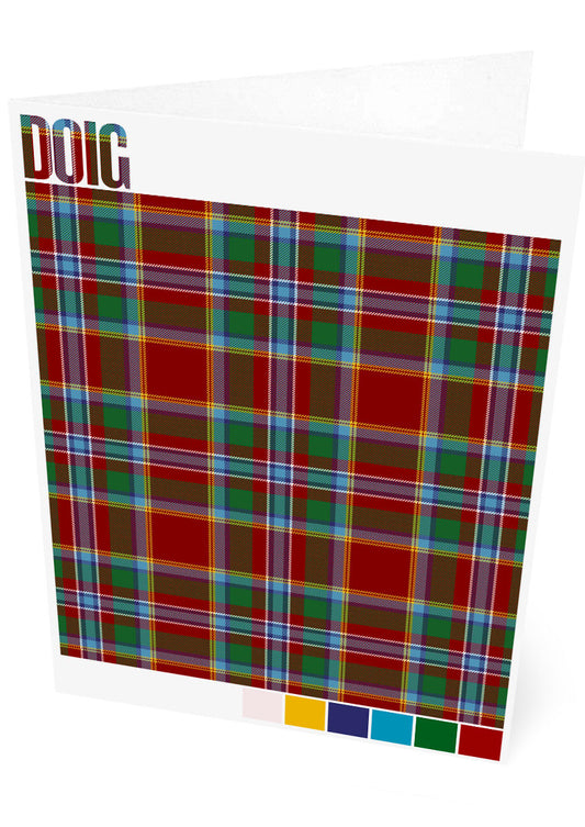 Doig Modern tartan – set of two cards