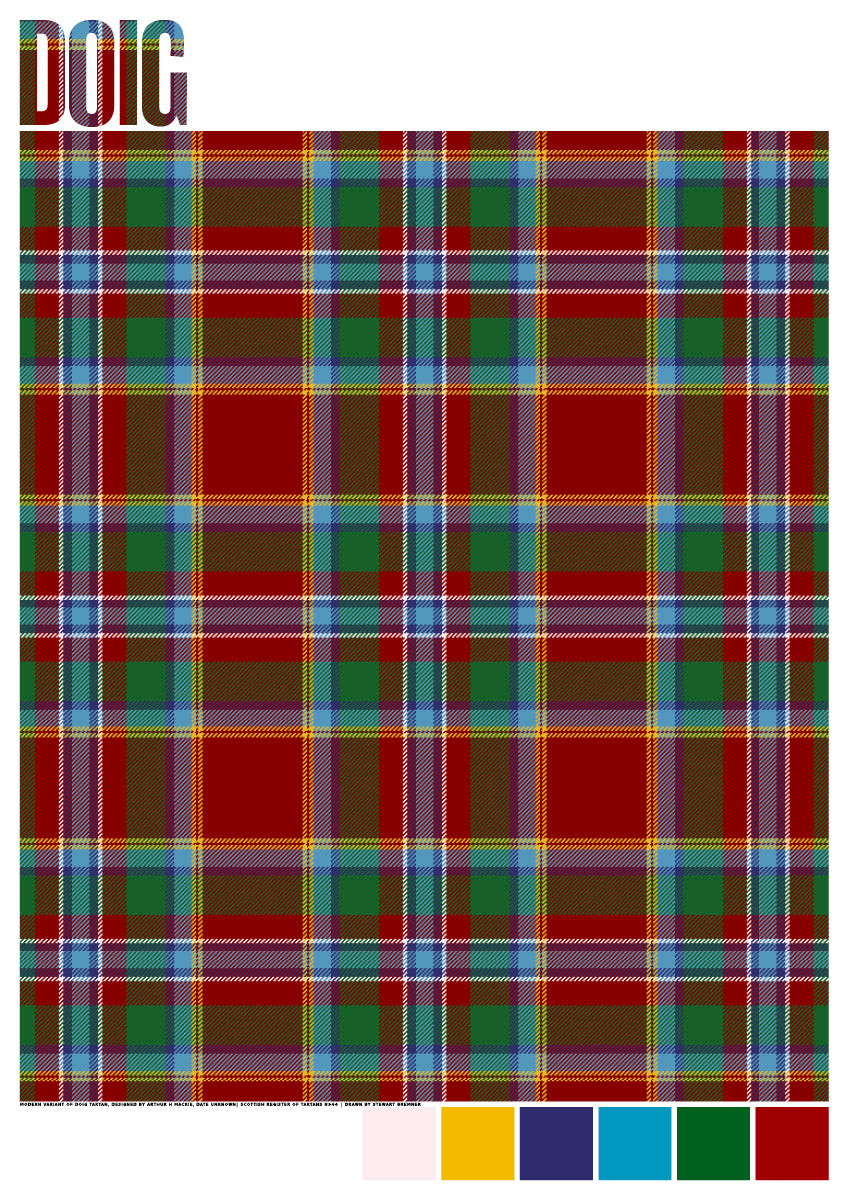 Doig Modern tartan – poster