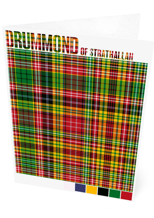 Drummond of Strathallan Modern tartan – set of two cards