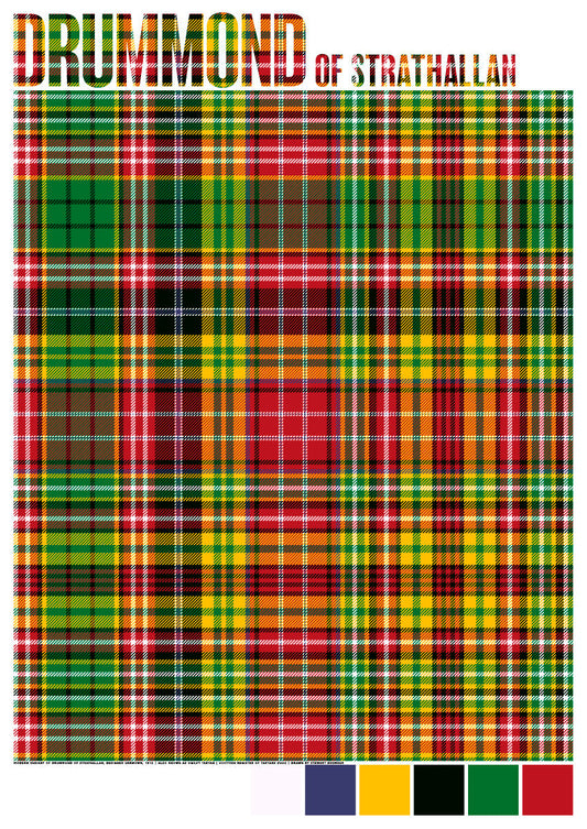 Drummond of Strathallan Modern tartan – giclée print
