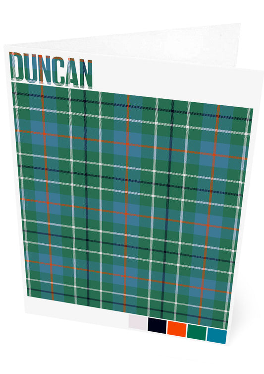 Duncan Ancient tartan – set of two cards