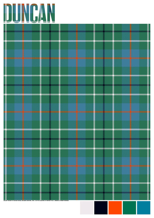 Duncan Ancient tartan – poster