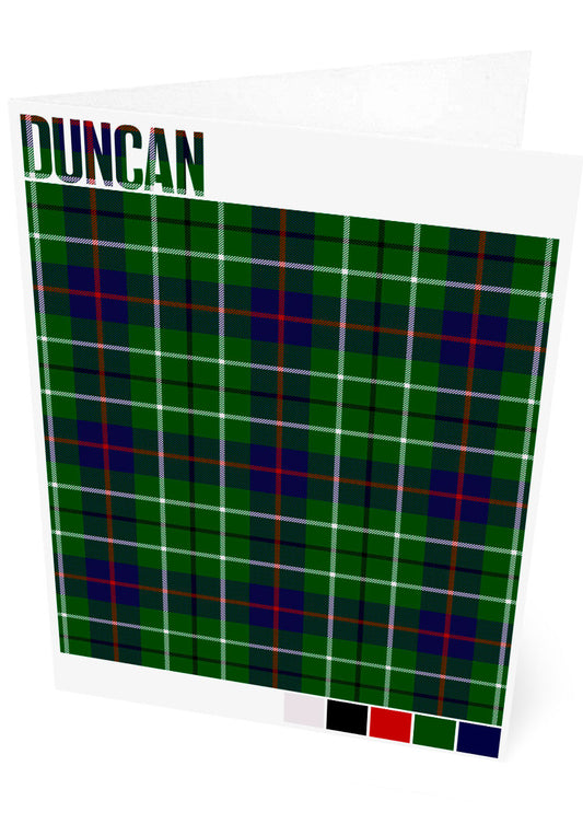 Duncan Modern tartan – set of two cards