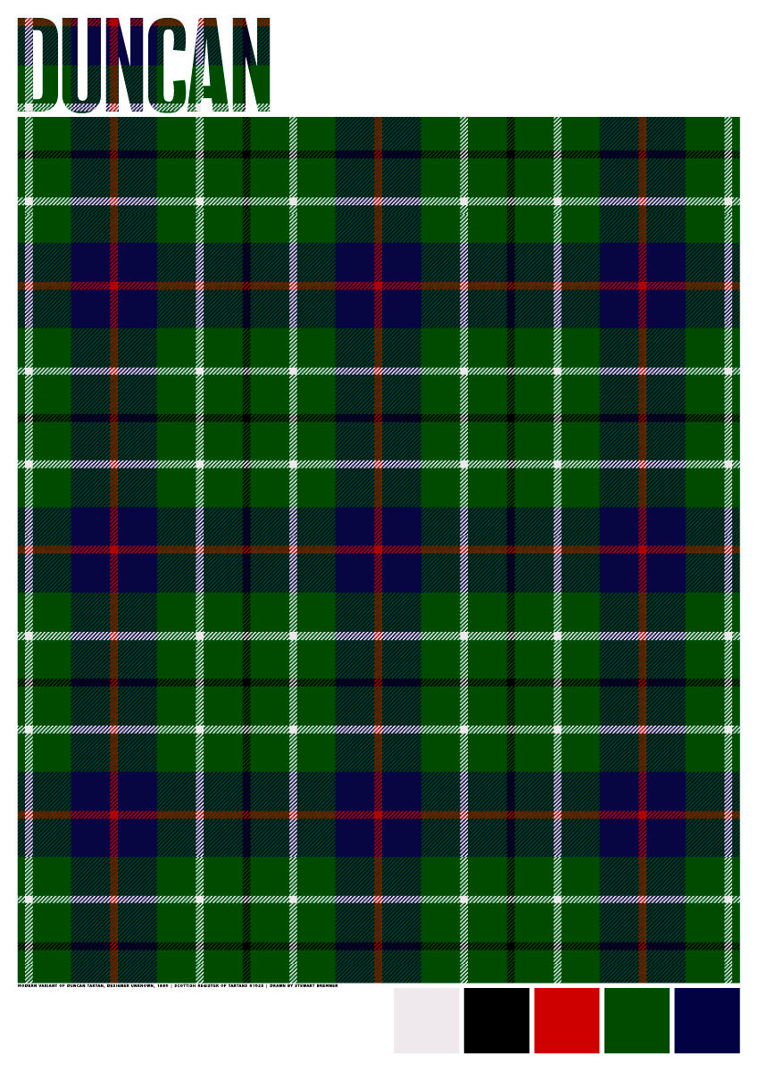 Duncan Modern tartan – poster