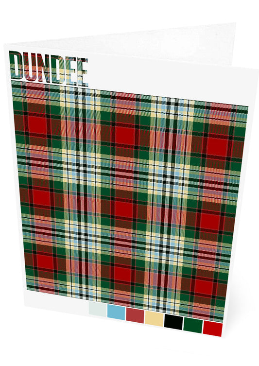 Dundee #2 Modern tartan – set of two cards