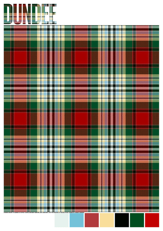 Dundee #2 Modern tartan – poster