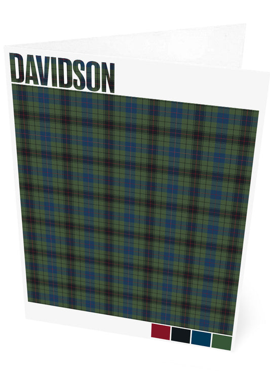 Davidson Muted tartan – set of two cards