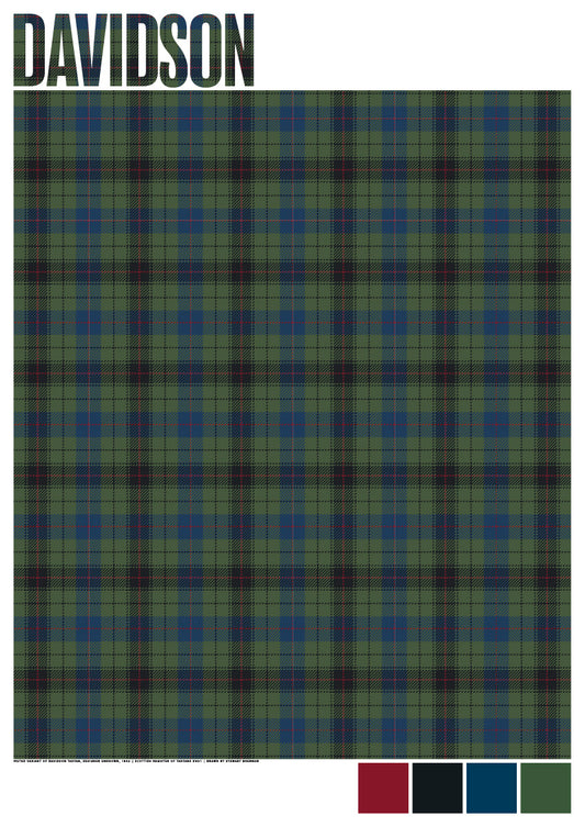 Davidson Muted tartan – poster